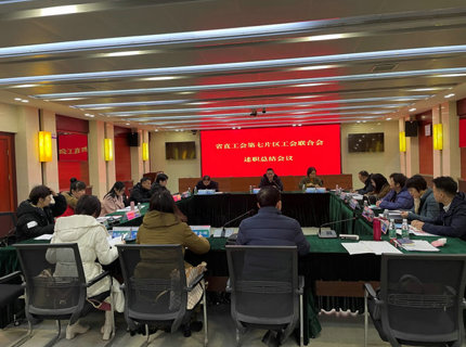 省直单元第七片区工会结合会工会主席述职会议在麻将胡了公司召开