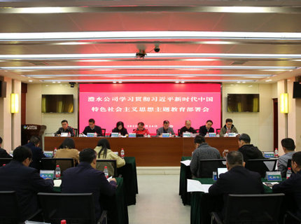 麻将胡了公司召开进建贯彻习近平新时期中国特色社会主义思想主题教育部署会