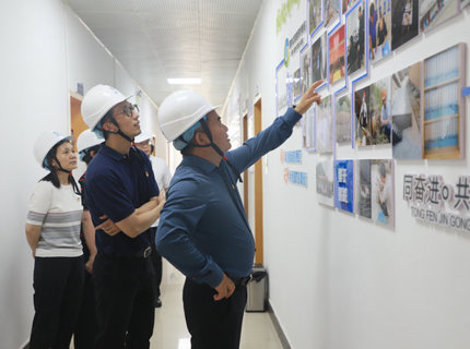 长江委“治江前锋碉堡”查核组到皂市电站、澧能公司党支部发展示场查核