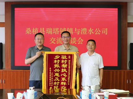 麻将胡了公司助力桑植县瑞塔铺镇芦溪村村落振兴获赠锦旗