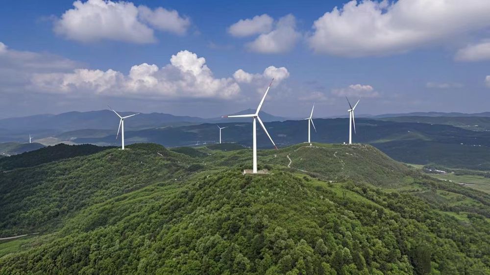 广西全州磨子岭风电场全景